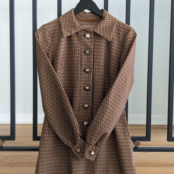 Handmade Librarian Dress | Vintage Mid-Century - Picture 3 of 4